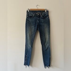 Blank NYC Distressed Blue Skinny Jeans